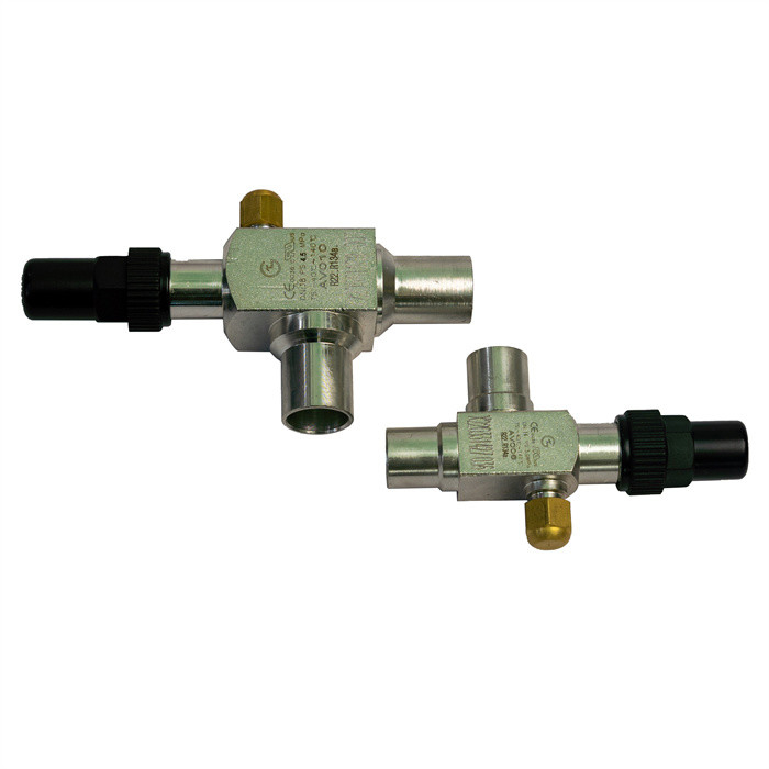 Van góc đồng cho CFC HCFC HFC R717 chất làm lạnh Thời gian sử dụng dài Chứng nhận CE