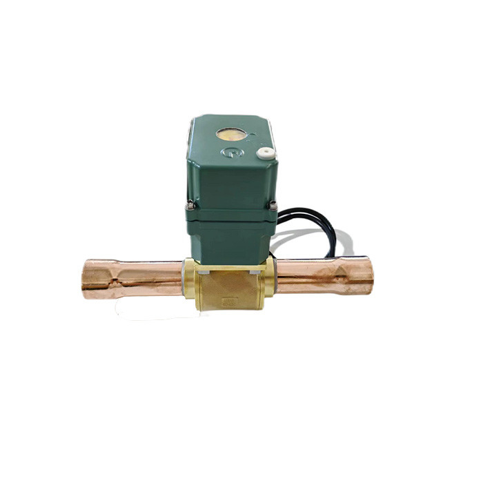 Van bóng điện cho ngành công nghiệp làm lạnh -40C đến 80C HFC Van bóng điều khiển điện