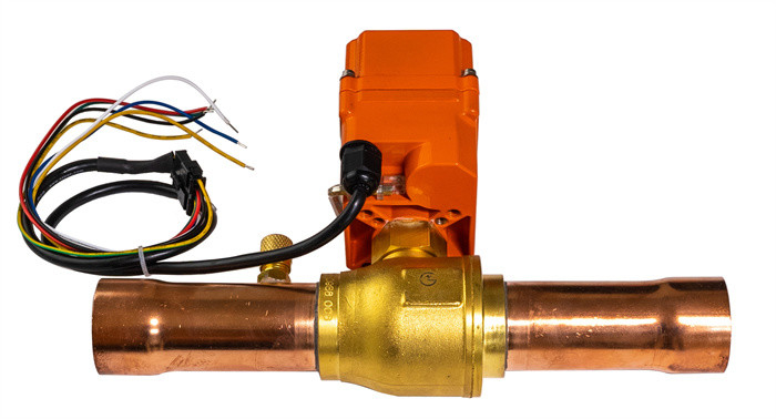 Van bóng điện cho ngành công nghiệp làm lạnh -40C đến 80C HFC Van bóng điều khiển điện